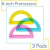 image:imageMr Pen Protractor Set 4 3 Pack  Clear Plastic Protractors for Measuring Angles 180 Small Protractor for Students School Math Geometry3 Pcs