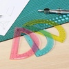image:imageMr Pen Protractor Set 4 3 Pack  Clear Plastic Protractors for Measuring Angles 180 Small Protractor for Students School Math Geometry3 Pcs