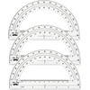 image:imageMr Pen Protractor Set 4 3 Pack  Clear Plastic Protractors for Measuring Angles 180 Small Protractor for Students School Math Geometry3 Pcs