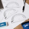 image:imageMr Pen Protractor Set 4 3 Pack  Clear Plastic Protractors for Measuring Angles 180 Small Protractor for Students School Math Geometry3 Pcs