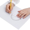 image:imageMr Pen Protractor Set 4 3 Pack  Clear Plastic Protractors for Measuring Angles 180 Small Protractor for Students School Math Geometry3 Pcs