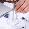 image:imageMr Pen Protractor and Compass Set Compass Protractor Set Protractor  Compass for Geometry Math Compass Compass School Math Compass and Protractor Geometry Tools Set