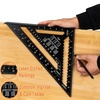 image:imageMr Pen Rafter Square 12 Inch Black Aluminum Alloy 12 Inch  Triangle Ruler for Roofing Framing Woodworking and Accurate Angle Layouts
