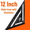 image:imageMr Pen Rafter Square 12 Inch Black Aluminum Alloy 12 Inch  Triangle Ruler for Roofing Framing Woodworking and Accurate Angle Layouts