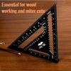 image:imageMr Pen Rafter Square 12 Inch Black Aluminum Alloy 12 Inch  Triangle Ruler for Roofing Framing Woodworking and Accurate Angle Layouts