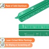 image:imageMr Pen Small Architectural Scale Ruler Aluminium 6 Inch 2 Pack  Black and Blue Pocket Size Ruler Triangle Ruler Metal Ruler Set Architect Scale Ruler for BlueprintsB Green  Orange