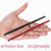 image:imageMr Pen Small Architectural Scale Ruler Aluminium 6 Inch 2 Pack  Black and Blue Pocket Size Ruler Triangle Ruler Metal Ruler Set Architect Scale Ruler for BlueprintsA Black  Red