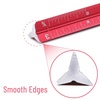 image:imageMr Pen Small Architectural Scale Ruler Aluminium 6 Inch 2 Pack  Black and Blue Pocket Size Ruler Triangle Ruler Metal Ruler Set Architect Scale Ruler for BlueprintsA Black  Red