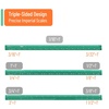 image:imageMr Pen Small Architectural Scale Ruler Aluminium 6 Inch 2 Pack  Black and Blue Pocket Size Ruler Triangle Ruler Metal Ruler Set Architect Scale Ruler for BlueprintsB Green  Orange