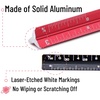 image:imageMr Pen Small Architectural Scale Ruler Aluminium 6 Inch 2 Pack  Black and Blue Pocket Size Ruler Triangle Ruler Metal Ruler Set Architect Scale Ruler for BlueprintsA Black  Red