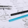 image:imageMr Pen Small Architectural Scale Ruler Aluminium 6 Inch 2 Pack  Black and Blue Pocket Size Ruler Triangle Ruler Metal Ruler Set Architect Scale Ruler for BlueprintsC Black  Blue