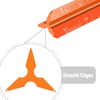 image:imageMr Pen Small Architectural Scale Ruler Aluminium 6 Inch 2 Pack  Black and Blue Pocket Size Ruler Triangle Ruler Metal Ruler Set Architect Scale Ruler for BlueprintsB Green  Orange