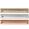 image:imageMr Pen Steel Rulers 3 pcs 15cm Silver Gold Rose Gold  Centimeter Ruler Metric Metal Ruler Set mm Ruler Metal Rulers Small Metal Ruler Metal Straight Edge Steel Ruler