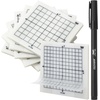image:imageMr Pen Transparent Graph Sticky Notes 3x3 Inch 6 Pads 50 SheetsPad  6 Grid Designs Square Graph Paper Notes amp Fineliner Waterproof Grid Sticky Note Pads for Math Study Journals Planners3x3 inches