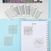 image:imageMr Pen Transparent Graph Sticky Notes 3x3 Inch 6 Pads 50 SheetsPad  6 Grid Designs Square Graph Paper Notes amp Fineliner Waterproof Grid Sticky Note Pads for Math Study Journals Planners3x3 inches