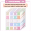 image:imageMr Pen Weekly Planner Tabs 100 Pcs Week Tabs for Planner  Calendar Tabs for Planner Calendar Index Sticker Weekly Tabs Stickers Calendar Tabs Weekly Tabs Week tabs