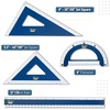 image:imageMr Pen Wooden Geometry Set 4 Pack 8 3060 Set Square  55 4590 Set Square 6 Protractor amp 12 Ruler for Classroom Use Math Drafting Technical Drawing amp Architecture