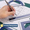 image:imageMr Pen Wooden Geometry Set 4 Pack 8 3060 Set Square  55 4590 Set Square 6 Protractor amp 12 Ruler for Classroom Use Math Drafting Technical Drawing amp Architecture
