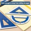 image:imageMr Pen Wooden Geometry Set 4 Pack 8 3060 Set Square  55 4590 Set Square 6 Protractor amp 12 Ruler for Classroom Use Math Drafting Technical Drawing amp Architecture
