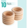 image:imageMr Pen Wooden Rings 27 10 Pack Wooden Rings for Crafts Wood Rings  Macrame Rings Wood Rings for Crafts Wooden Ring Wooden Rings for Macrame Craft Rings Wood Ring Wood Teething Ring