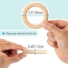 image:imageMr Pen Wooden Rings 27 10 Pack Wooden Rings for Crafts Wood Rings  Macrame Rings Wood Rings for Crafts Wooden Ring Wooden Rings for Macrame Craft Rings Wood Ring Wood Teething Ring