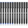 image:imageMr Pen Black Felt Tip Pens Fine Point 6 Pack Fast Drying No Smear  Bible Journaling Pens No BleedThrough for Planners Sketching WritingBlack  Blue