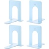image:imageMr Pen Book Ends Black 4 Pack Heavy Duty Metal Bookends for Shelves  Book Holders for Shelves Metal BookendsLight Blue