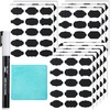 image:imageMr Pen Chalkboard Labels 200 pcs Assorted Shapes  Waterproof Reusable Blackboard Stickers with 1 Erasable Liquid Chalk Marker for Mason Jars150 pcs