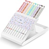 image:imageMr Pen Colored Fineliner Pens with Stand 10 Pack Fine Point  Smooth Bible Journaling Pens for Detailed Drawing NoteTaking Coloring Sketching Planning amp Art Projects School Supplies