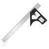 image:imageMr Pen Combination Square 12 Combo Square Carpentry Tools  Carpenter Square Woodworking Tools Framing Square T Square T Ruler Combination Square Set Square Tool Metal SquareBlack