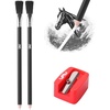 image:imageMr Pen Detail Eraser Pencil 2 Pack  Precision Erasers with Brush and Sharpener for Artists and Beginners