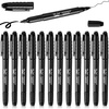 image:imageMr Pen Dual Tip Permanent Markers 12 Pack Fine amp Ultra Fine Tip  Fine Tip Permanent MarkersBlack