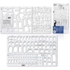 image:imageMr Pen Geometric Drawing Template Plastic Template Shape Stencils  Geometric Stencils2 pcs
