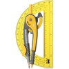 image:imageMr Pen Geometry Compass and Protractor Set 6 Inch Compass  6 Inch Protractor Drawing Tool for School Clear Plastic Easy Grip Precision Design for Math Art Drafting ArchitectureYellow