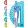 image:imageMr Pen Geometry Compass and Protractor Set 6 Inch Compass  6 Inch Protractor Drawing Tool for School Clear Plastic Easy Grip Precision Design for Math Art Drafting ArchitectureBlue