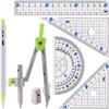 image:imageMr Pen Geometry Set 7 pcs Compass for Geometry Compass Math  Geometry Kit with Storage Box Math Compass Geometry Set for School Protractor and Compass Set Drawing Tools Ruler Set