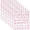 image:imageMr Pen Glitter Letter Stickers 1 Inch 8 Sheets 576 pcs Pink  Self Adhesive Glitter Letters and Numbers Vinyl Alphabet Stickers