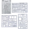 image:imageMr Pen House Plan 3 pcs Interior Design and Furniture Templates  Clear Flexible Plastic Drafting Tools Ruler Shapes for Architecture 14 Inch Scale Kitchen Bath Bedroom OfficeClear