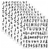 image:imageMr Pen Letter Stickers 1 Inch 8 Sheets 576 pcs Black  Self Adhesive Letters and Numbers Vinyl Alphabet Stickers