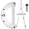 image:imageMr Pen Metal Protractor and Metal Compass Set Compass for Geometry  Geometry Set Compasses Protractor and Compass Protractor for Geometry Drawing Compass Math Compass Math Compass