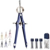 image:imageMr Pen Professional Compass for Geometry Extra Lead  Metal Compass Drawing Tool for Students Drafting and Engineering Technical Drawings Circles and Geometry ProjectsBlue