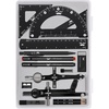 image:imageMr Pen Professional Geometry Set 15 pcs Drafting Tools with Protractor  Compass Metal Ruler Triangles Pens amp Pencils Complete Geometry amp Drafting Kit for Architects Engineers amp StudentsBlack