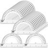 image:imageMr Pen Protractor Set 4 3 Pack  Clear Plastic Protractors for Measuring Angles 180 Small Protractor for Students School Math Geometry24 Pcs
