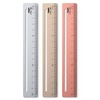 image:imageMr Pen Steel Rulers 3 pcs 15cm Silver Gold Rose Gold  Centimeter Ruler Metric Metal Ruler Set mm Ruler Metal Rulers Small Metal Ruler Metal Straight Edge Steel Ruler