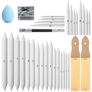 image:imageMr Pen  14 Pack of Blending Stumps Art Eraser Blending Sticks for Drawing Shading Pencils for Sketching  Tortillions Paper Art Blenders with Sandpaper Sharpeners amp Kneaded Eraser for Beginner Art Paper Stumps for Shading33 Pack