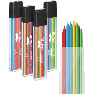 image:imageMr Pen 07 mm Lead Refills for Mechanical Pencils 480 pcs 120 per Tube  Black 4B Graphite Lead Standard Mechanical Pencil Refills for Drawing and SketchingBlue Green Orange Pink Red Yellow