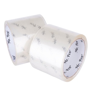 image:imageMr Pen 3 inch Packing Tape 2 Pack Wide Tape 45 Yards 19mil No Smell  3 inch Tape Shipping Tape Packaging Tape Packing Tape Rolls Clear Packing Tape Moving Tape Packing Tape Refill