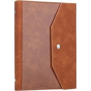 image:imageMr Pen A5 Leather Planner Binder Brown A5 Refillable Notebook Binder  Fathers Day Gift