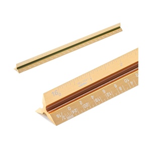 image:imageMr Pen Architectural Scale 12 inch Black Scale Ruler Contractor  Architect Scal Drafting ToolsGold