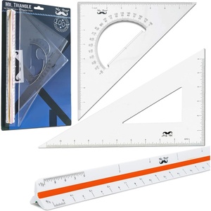 image:imageMr Pen Architectural Triangular Ruler Set with 12 Inch Triangular Scale  11 Inch 3060 and 8 Inch 4590 Triangles